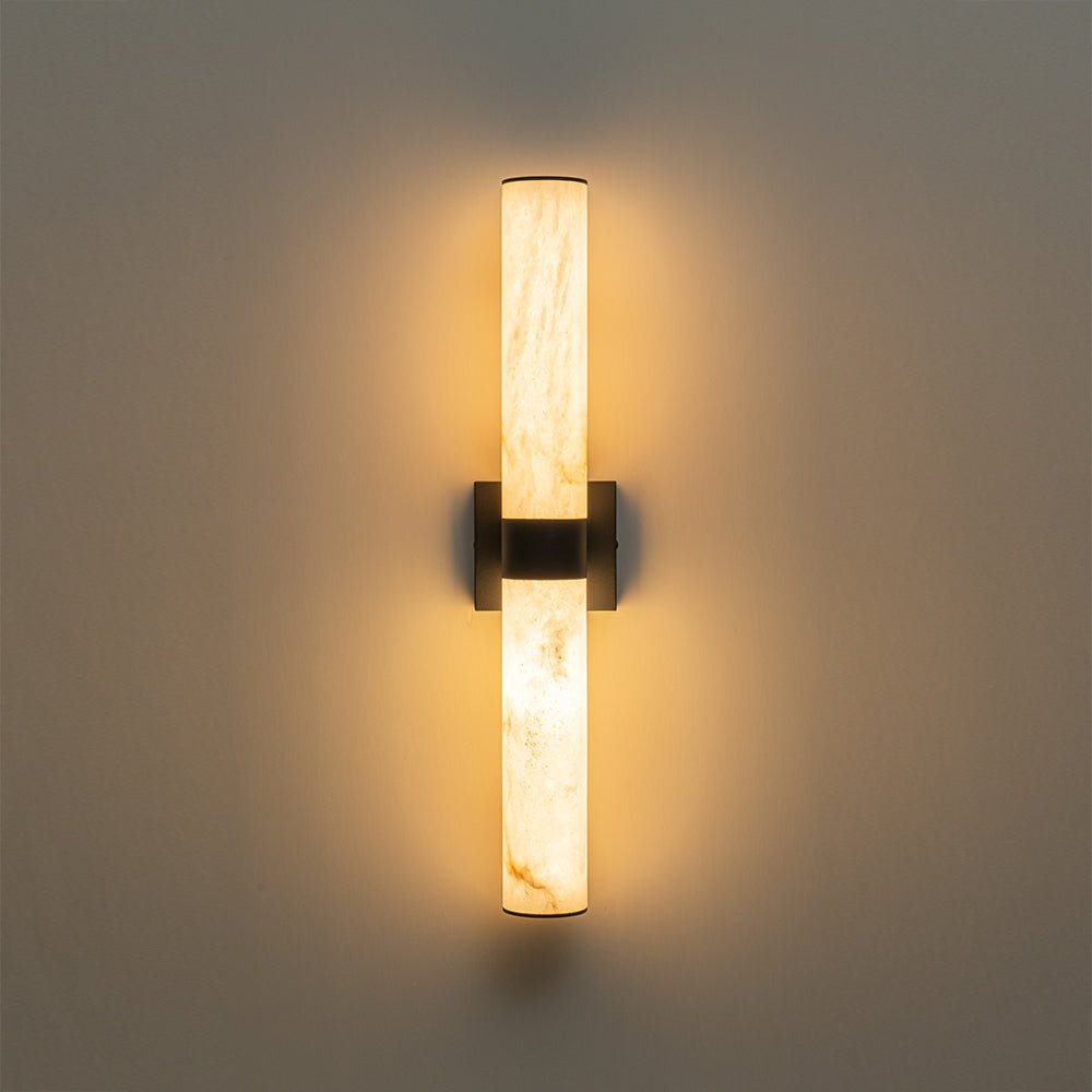 Glitre LED Linear Alabaster Bathroom Wall Sconce-Relic Pieces