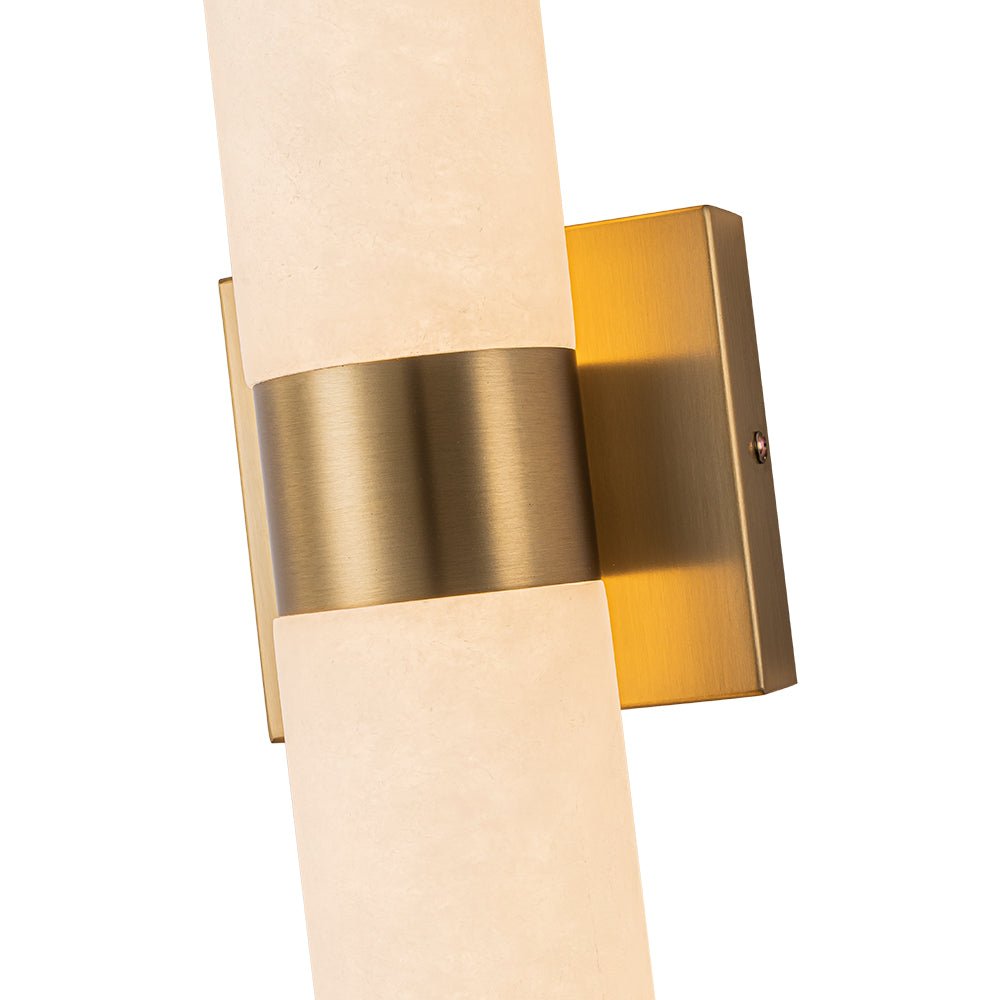 Glitre LED Linear Alabaster Bathroom Wall Sconce-Relic Pieces
