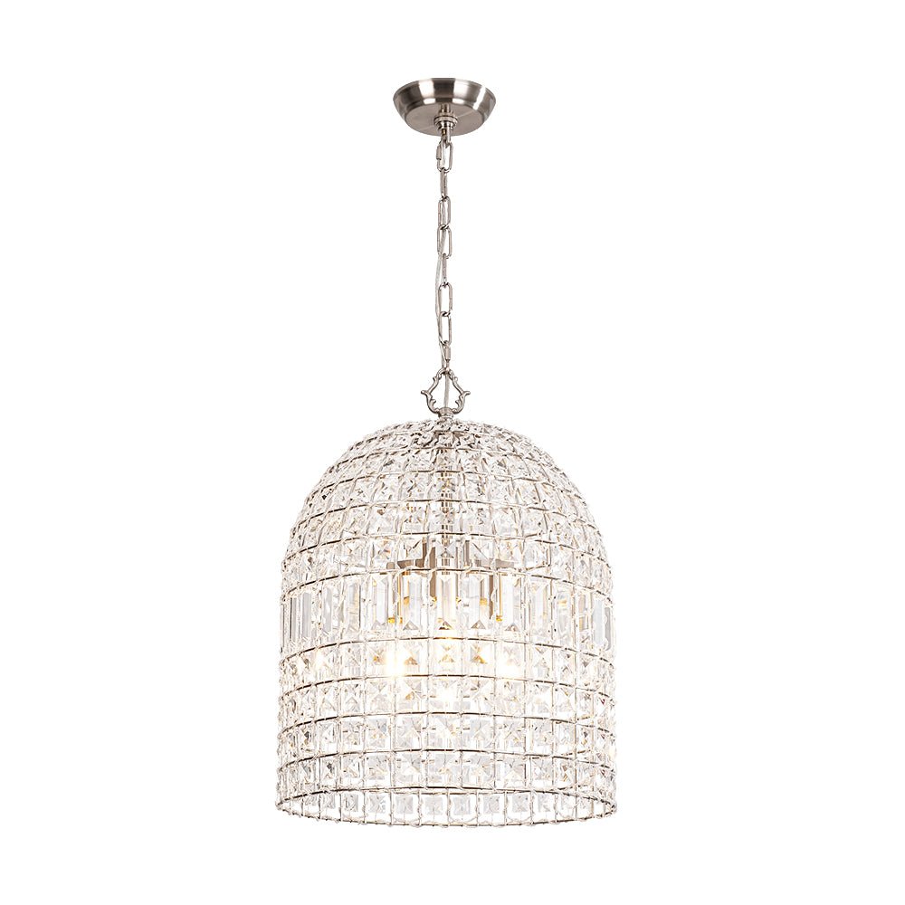 Elvora Antique Brass Crystal Chandelier-Relic Pieces