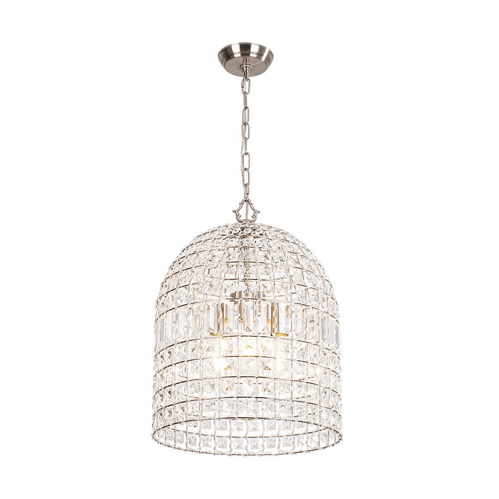 Elvora Antique Brass Crystal Chandelier-Relic Pieces