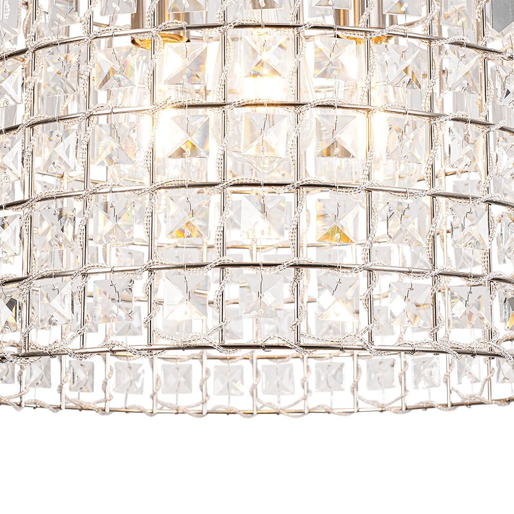 Elvora Antique Brass Crystal Chandelier-Relic Pieces
