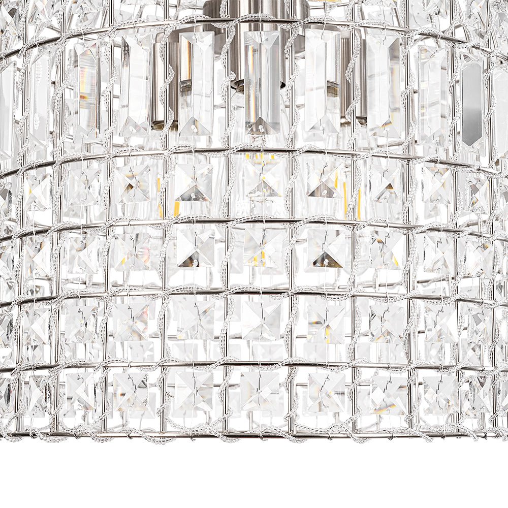 Elvora Antique Brass Crystal Chandelier-Relic Pieces