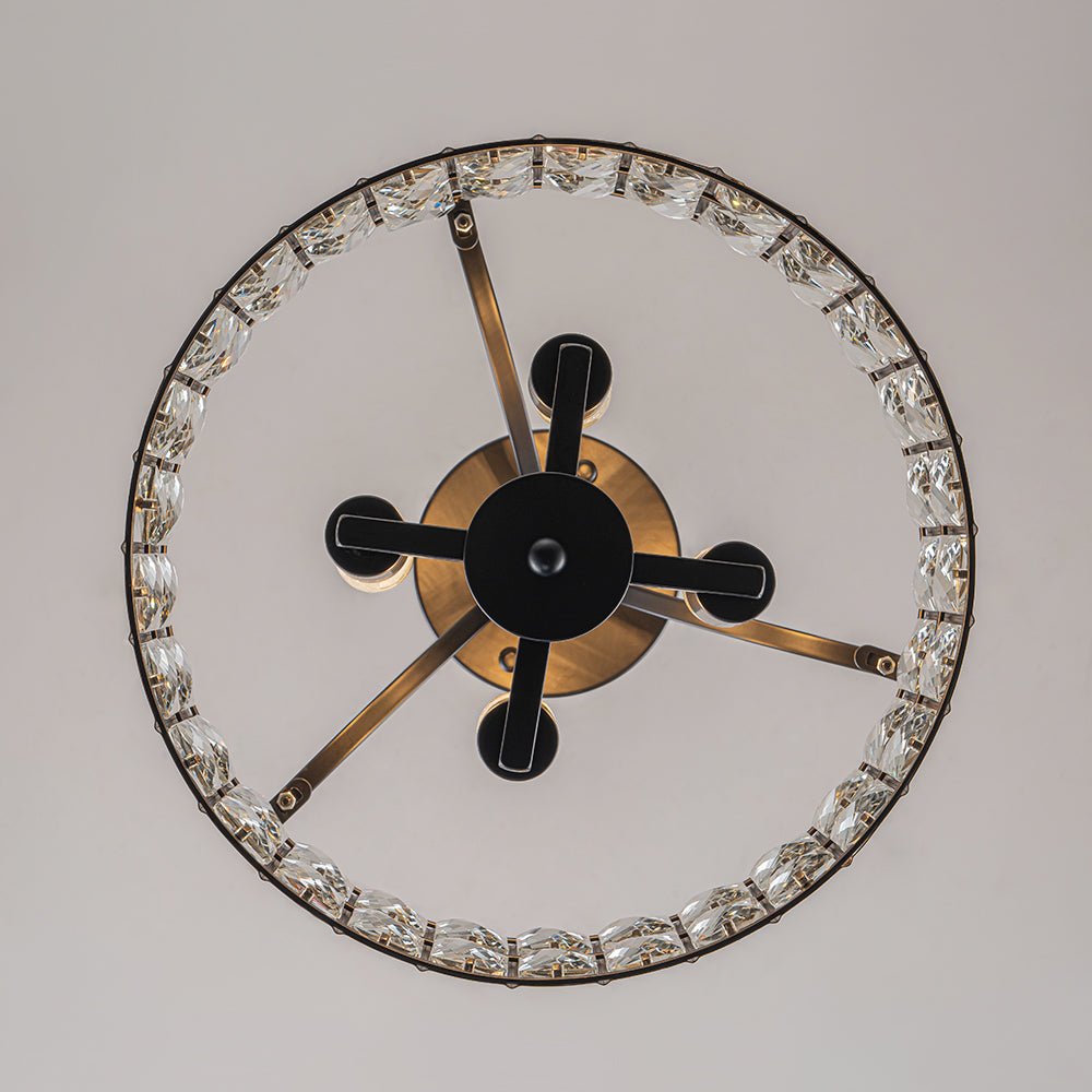 Nordunix Modern Glam Crystal Ceiling Light-Relic Pieces