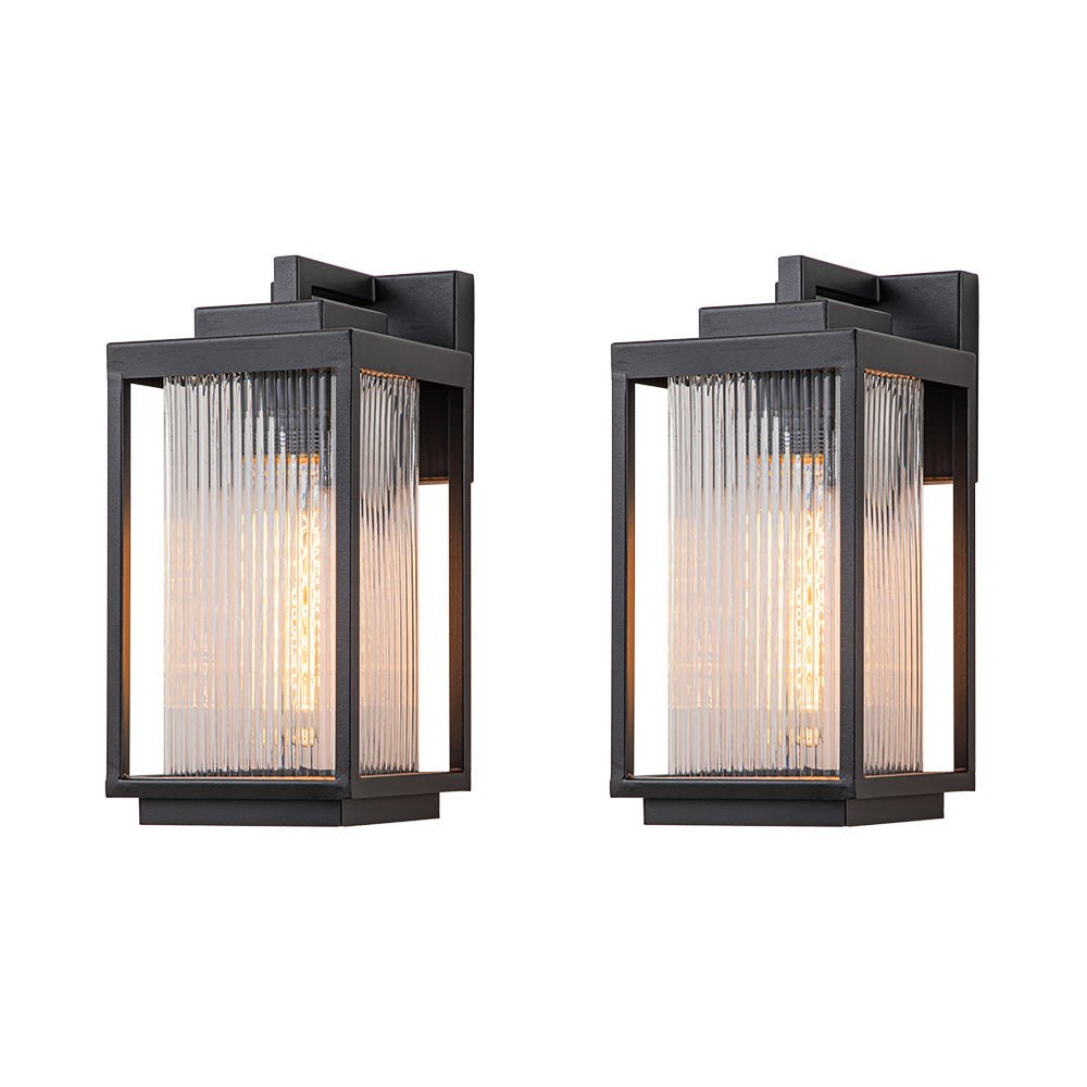 Vireon Outdoor Modern Glass Wall Lantern-Relic Pieces