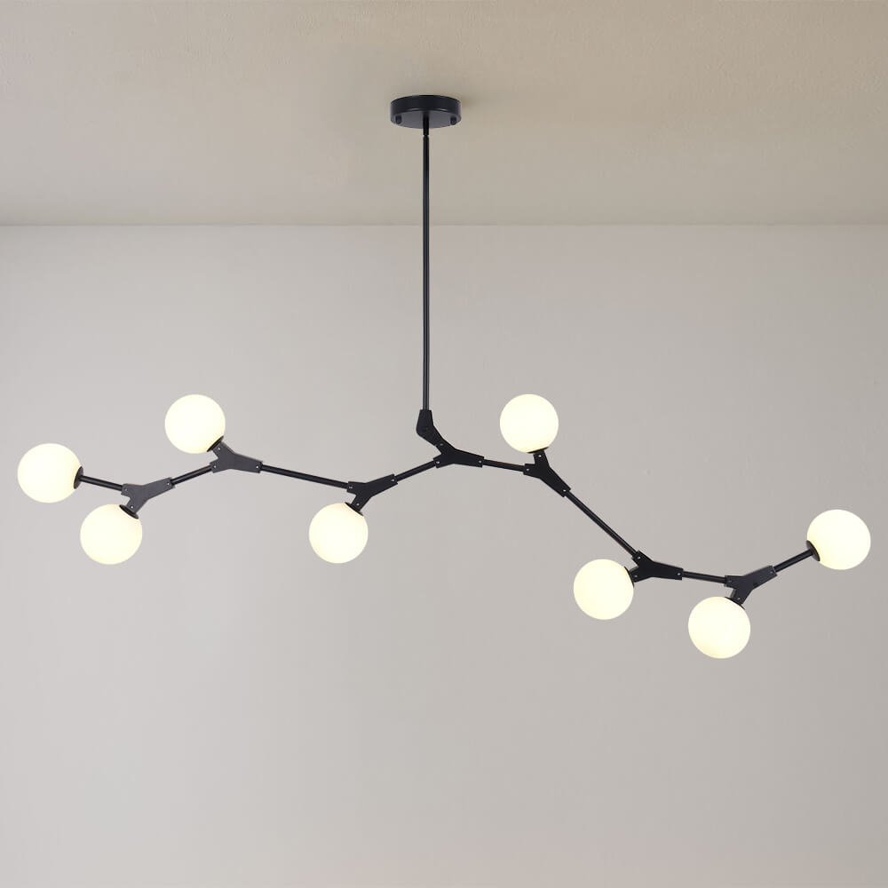 Nivero Linear Bubble Glass Chandelier-Relic Pieces