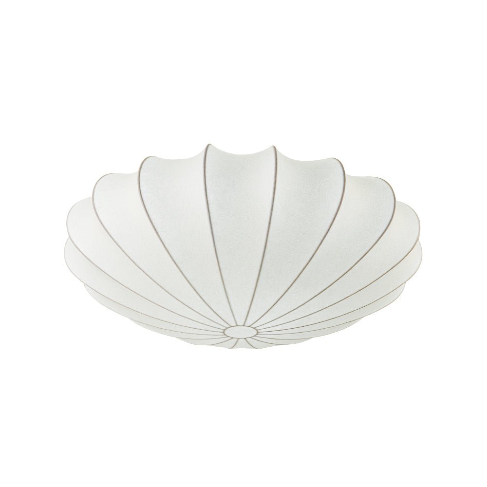 Lunari Mid-Century Modern Silk Flush Mount Light-Relic Pieces