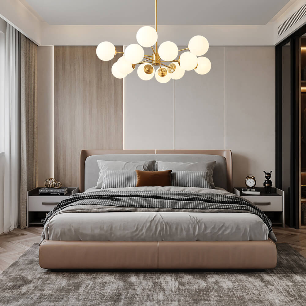 Glazia Minimalist Opal Glass Chandelier-Relic Pieces