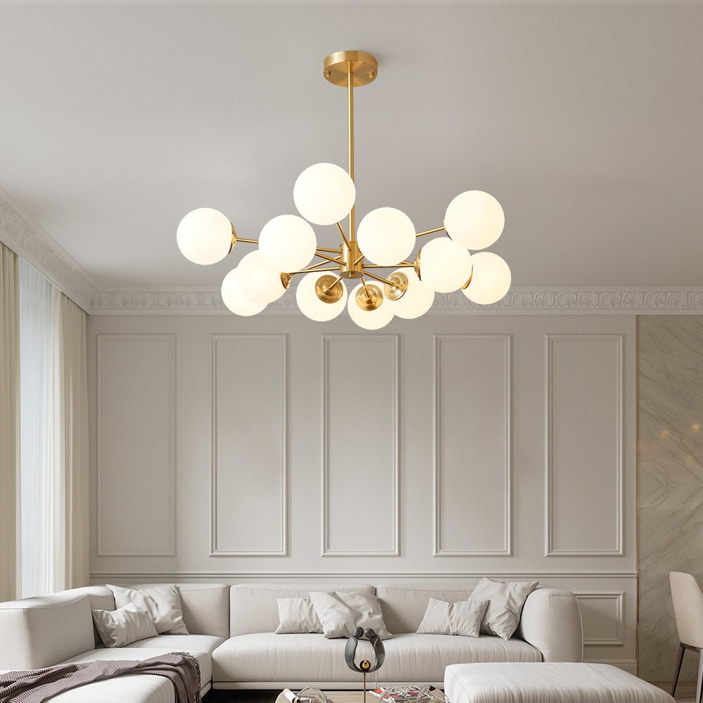 Glazia Minimalist Opal Glass Chandelier-Relic Pieces