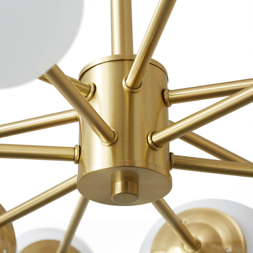 Glazia Minimalist Opal Glass Chandelier-Relic Pieces