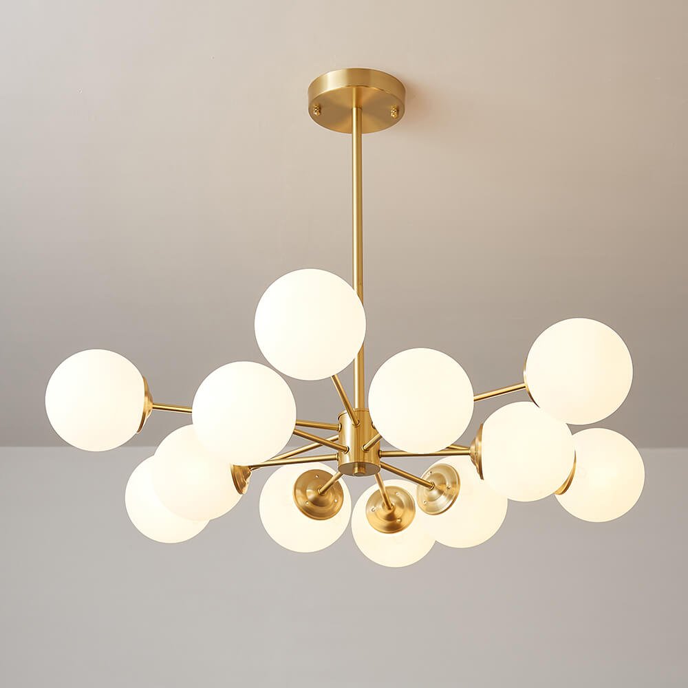 Glazia Minimalist Opal Glass Chandelier-Relic Pieces