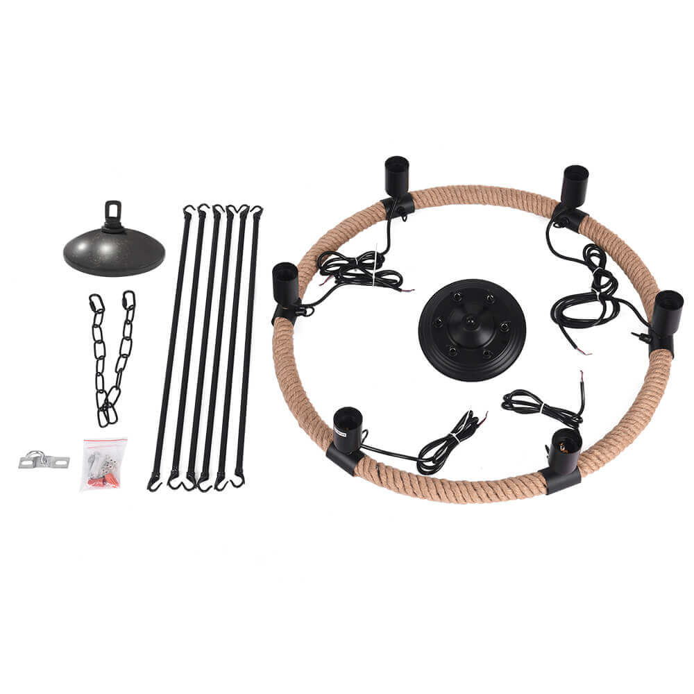 Vintage Rope Chandelier-Relic Pieces