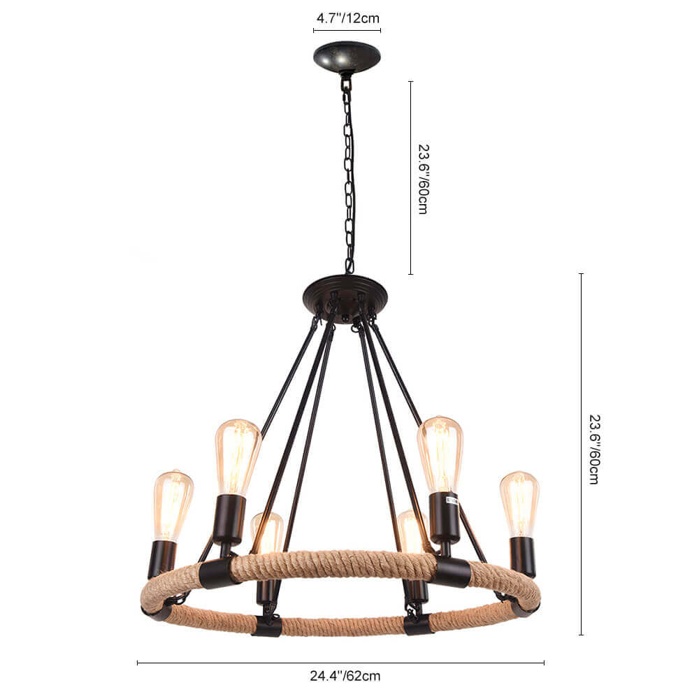 Vintage Rope Chandelier-Relic Pieces