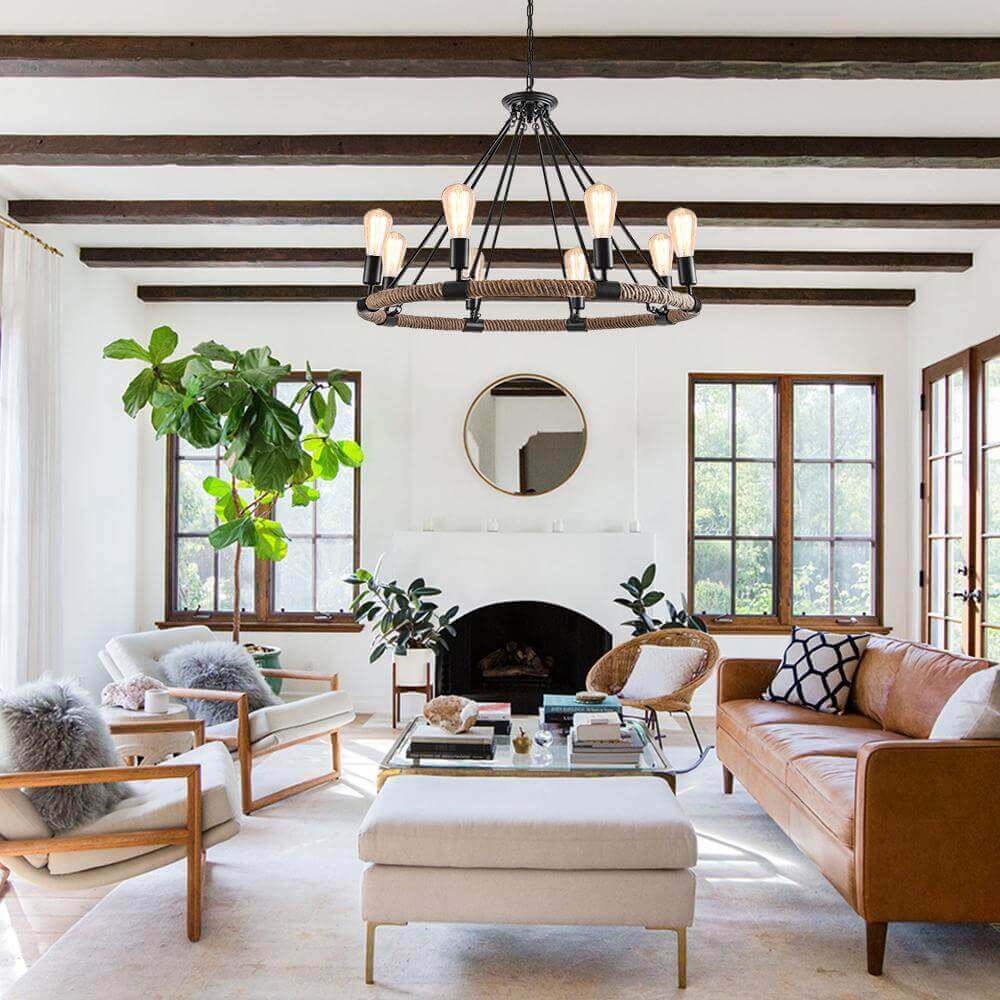 Vintage Rope Chandelier-Relic Pieces