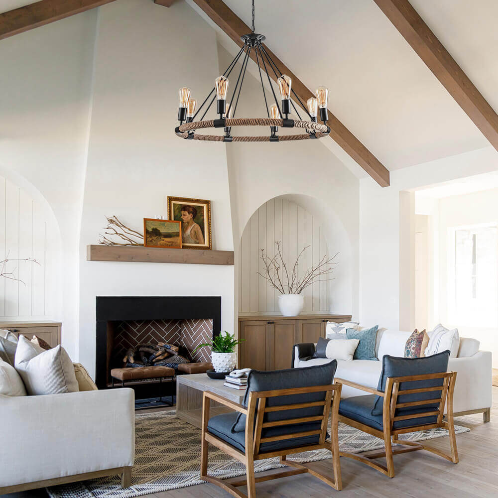 Vintage Rope Chandelier-Relic Pieces