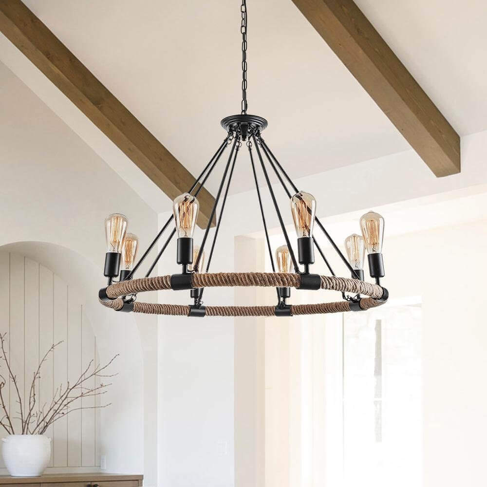 Vintage Rope Chandelier-Relic Pieces