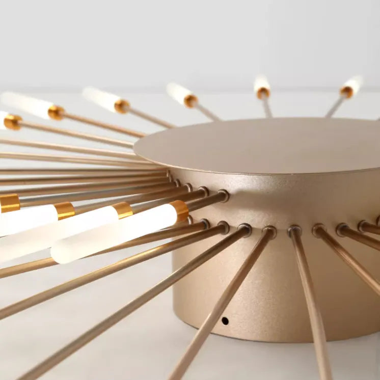 Kovon Flush-Mount Ceiling Light Fireworks, Black/Gold-Relic Pieces