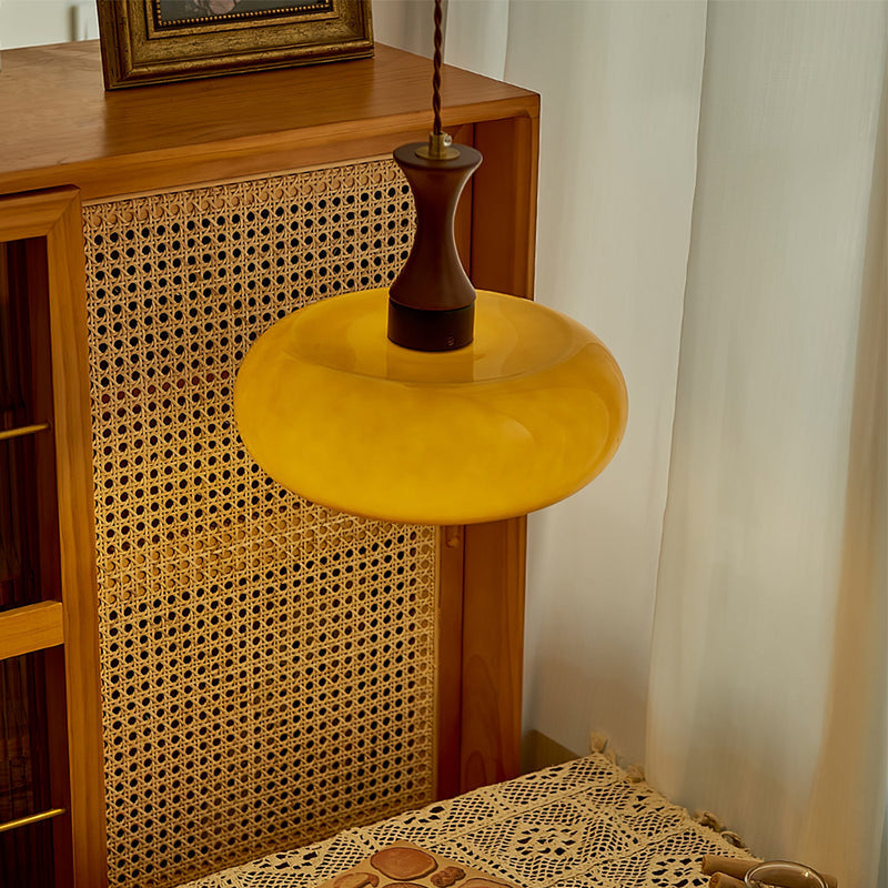 Kuposomi Vintage LED Glass Pendant Light Living Room