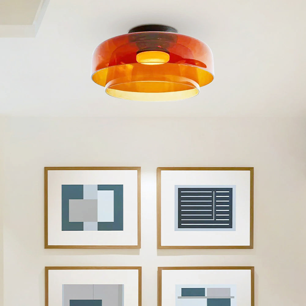 Rugogalu Modern Simple Creative Glass Flush Mount Ceiling Light