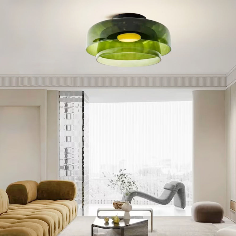 Rugogalu Modern Simple Creative Glass Flush Mount Ceiling Light