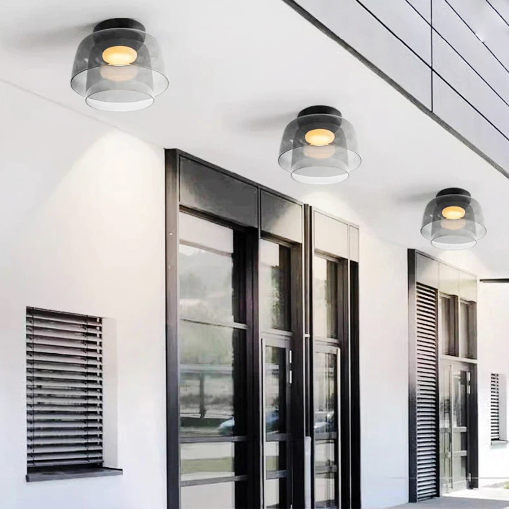 Rugogalu Modern Simple Creative Glass Flush Mount Ceiling Light