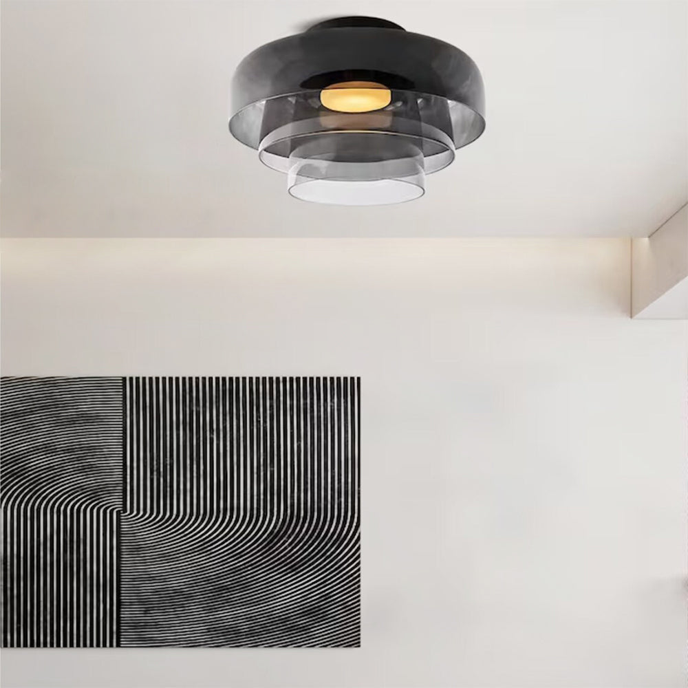 Rugogalu Modern Simple Creative Glass Flush Mount Ceiling Light