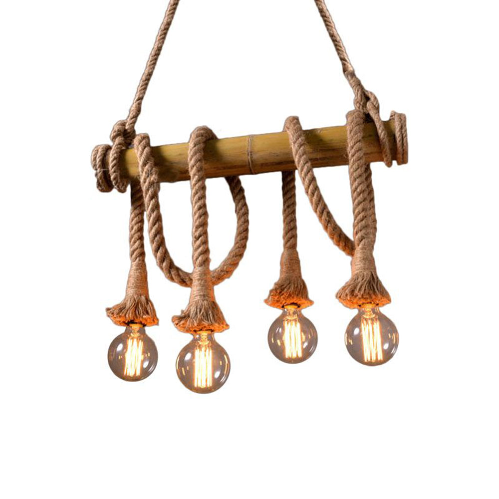 Segasad Vintage Retro Resin Pendant Light, flaxen