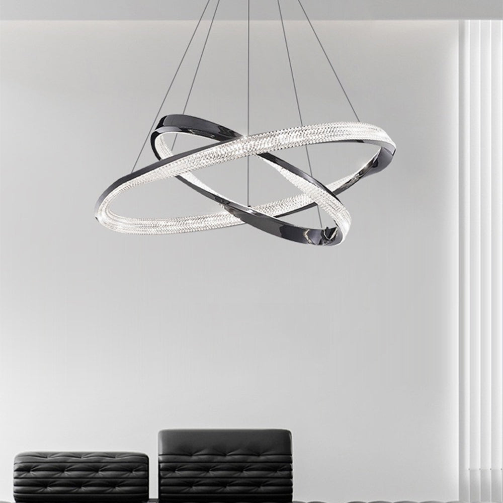 Cilavul Pendant Light, Aluminium & Arcylic, 1/2 Rings, 2 Color